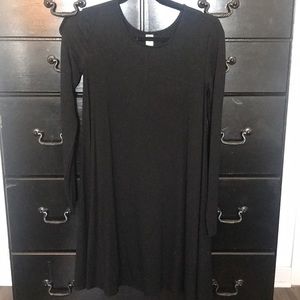 Black flowy swing dress